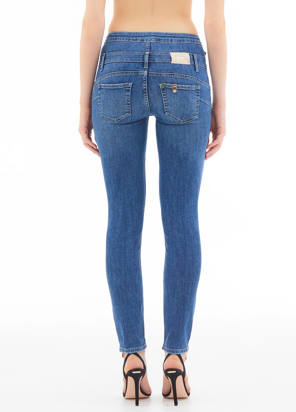Jeans skinny a vita alta