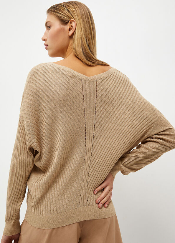 Maglia ecosostenibile color oro