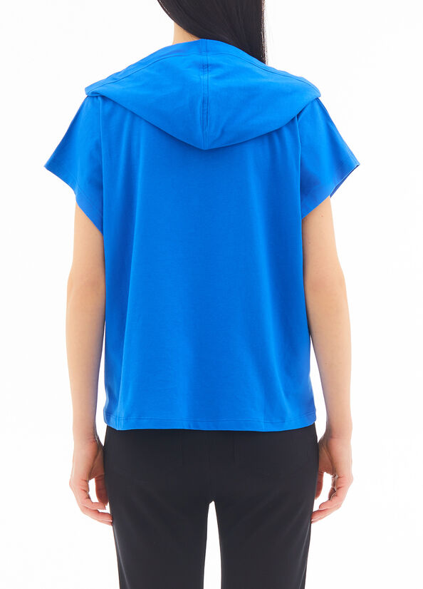 T-shirt ecosostenibile con cappuccio