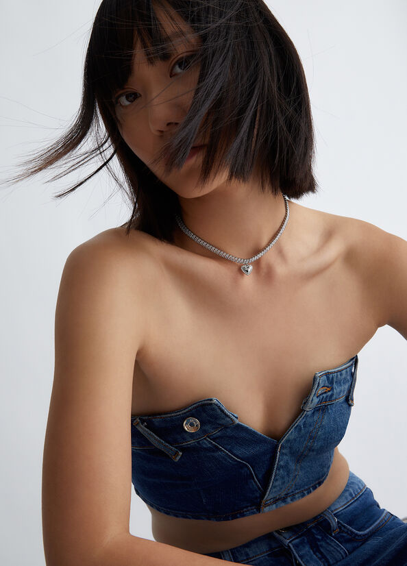 Collana con charm cuore