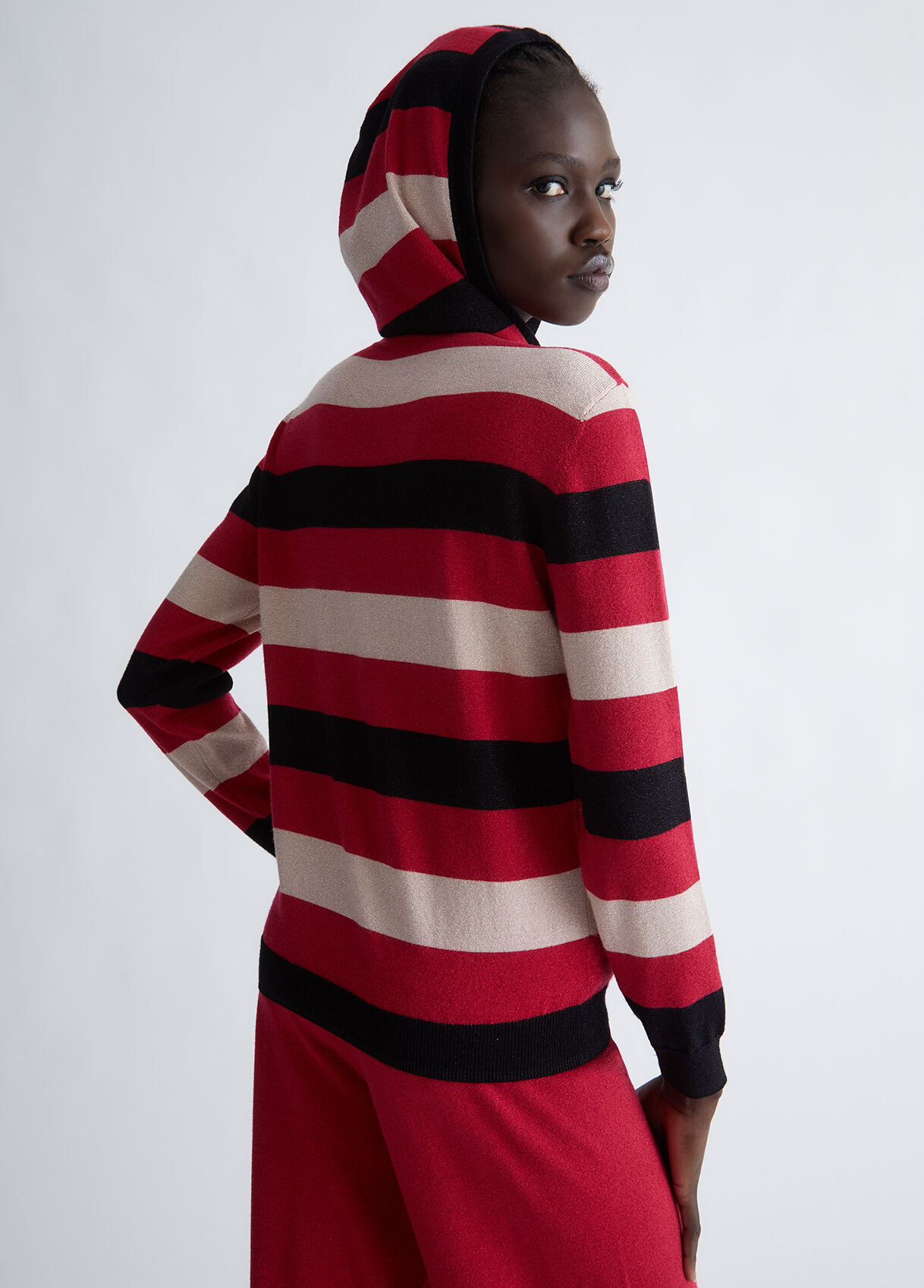 Eco-friendly striped sweater