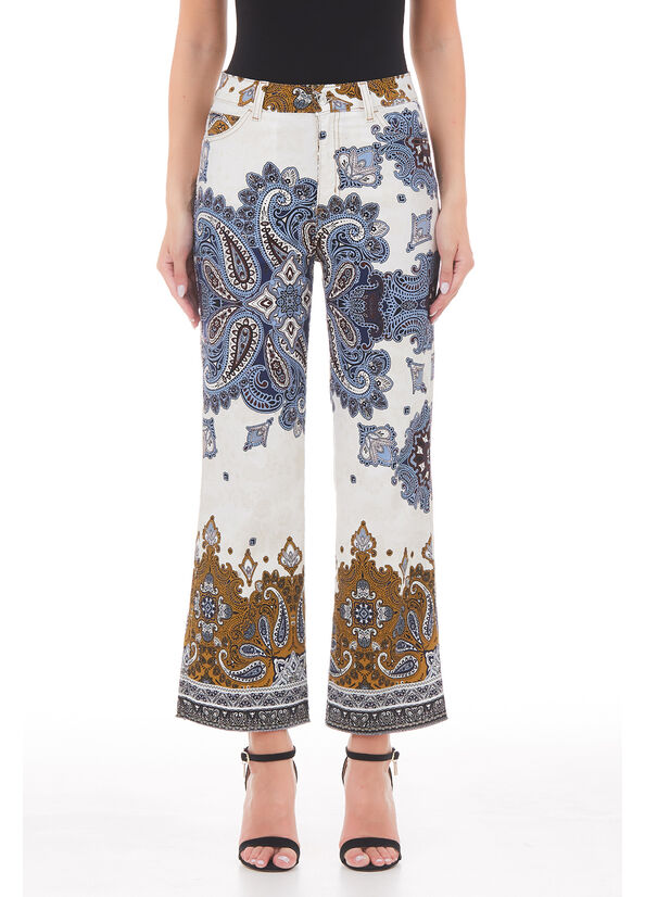 Pantalone cropped a vita alta