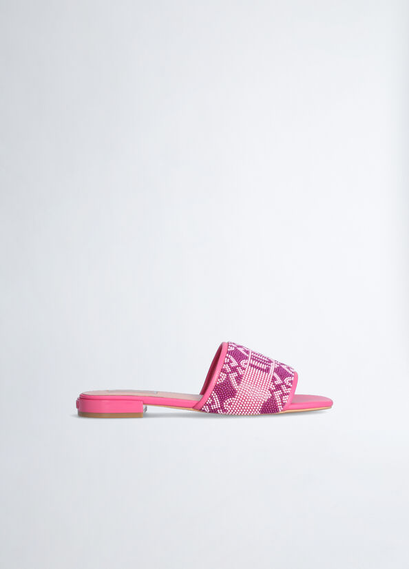 Sandali flat con logo monogram