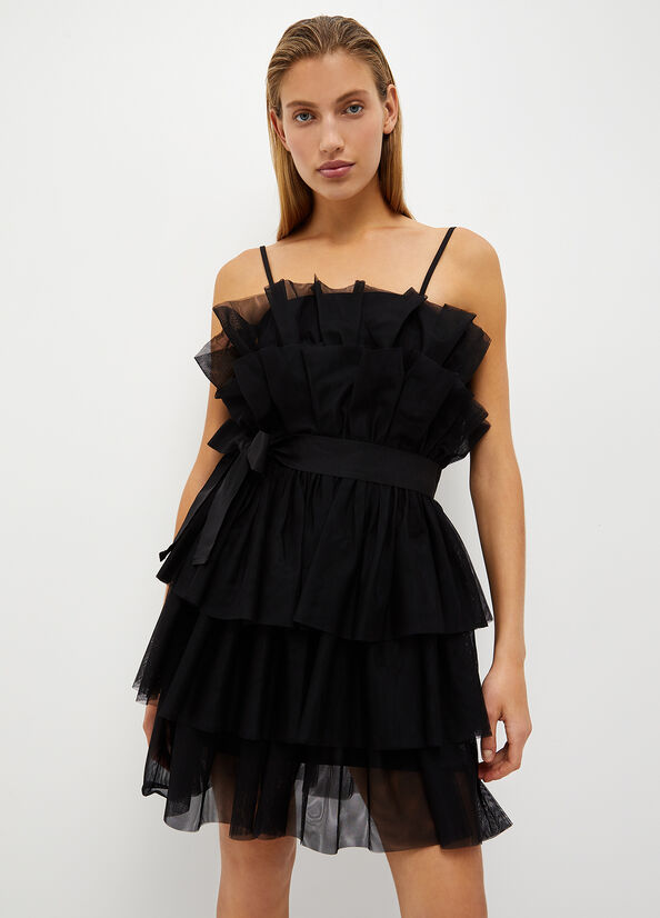 Vestito corto in tulle