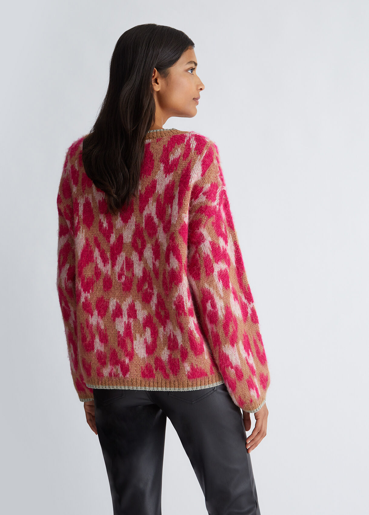 Animal print jumper