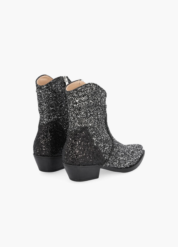 Stivaletti texani con glitter