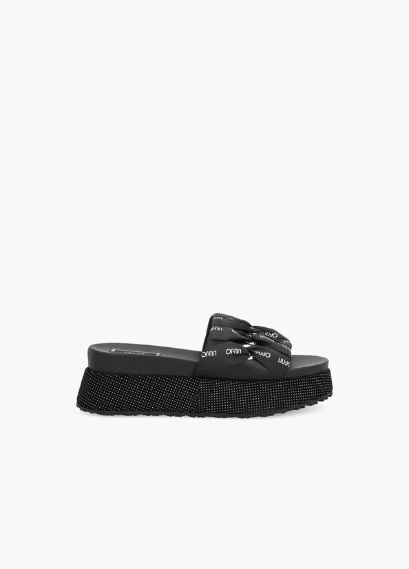 Sandali sliders con platform