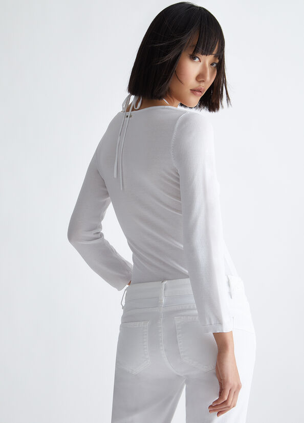 Maglia bianca ecosostenibile