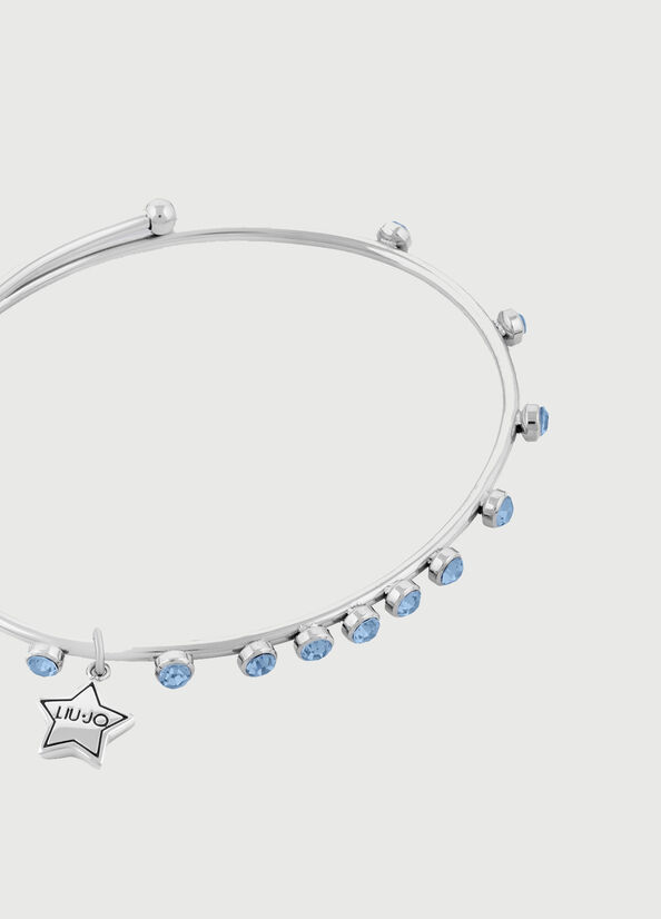 Bracciale semi-rigido con pietre gioiello