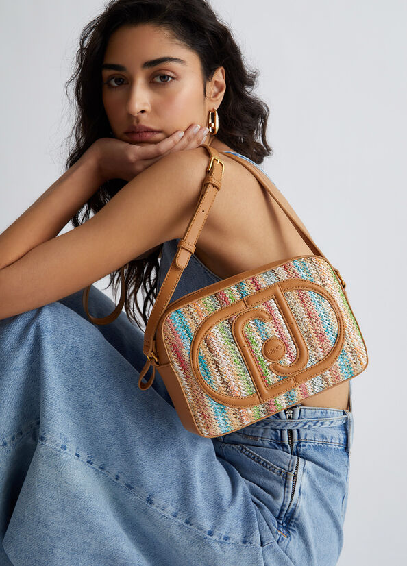 Borsa a tracolla intrecciata