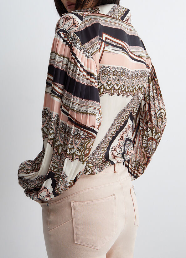 Camicia con stampa foulard