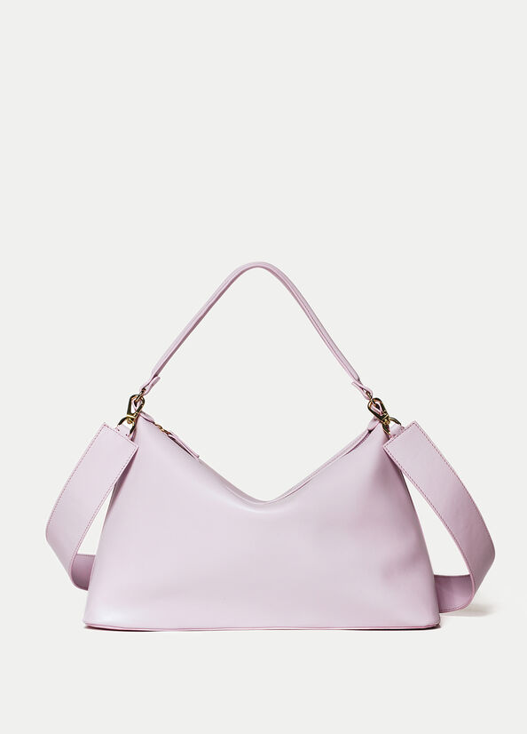 Borsa hobo large in vera pelle