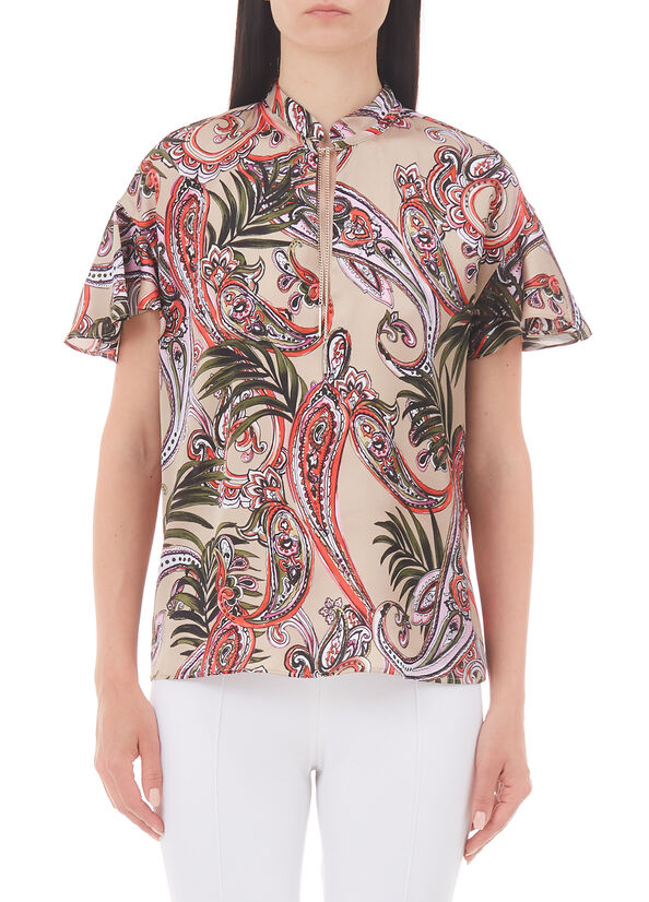 Blusa con catena gioiello