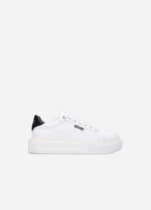 Sneakers bianche in pelle