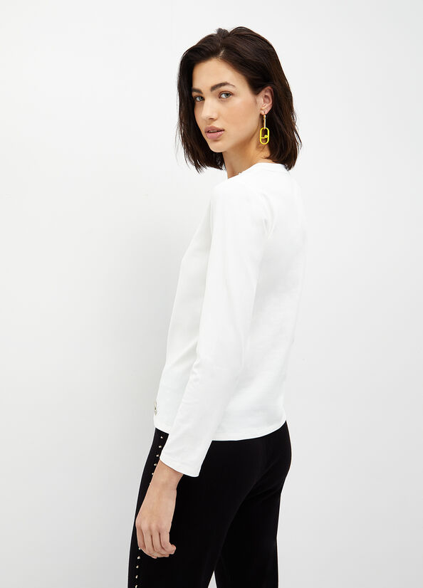 T-shirt ecosostenibile con borchie