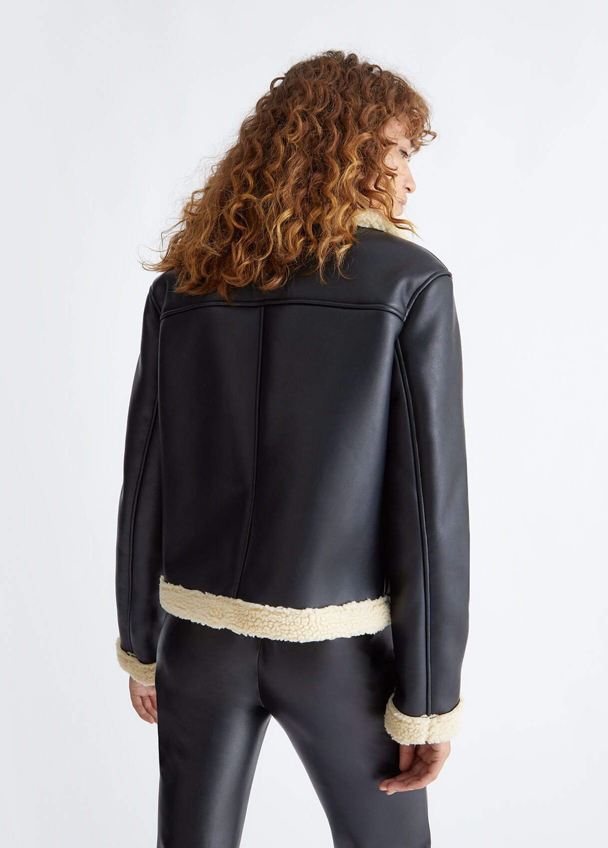 Faux leather jacket