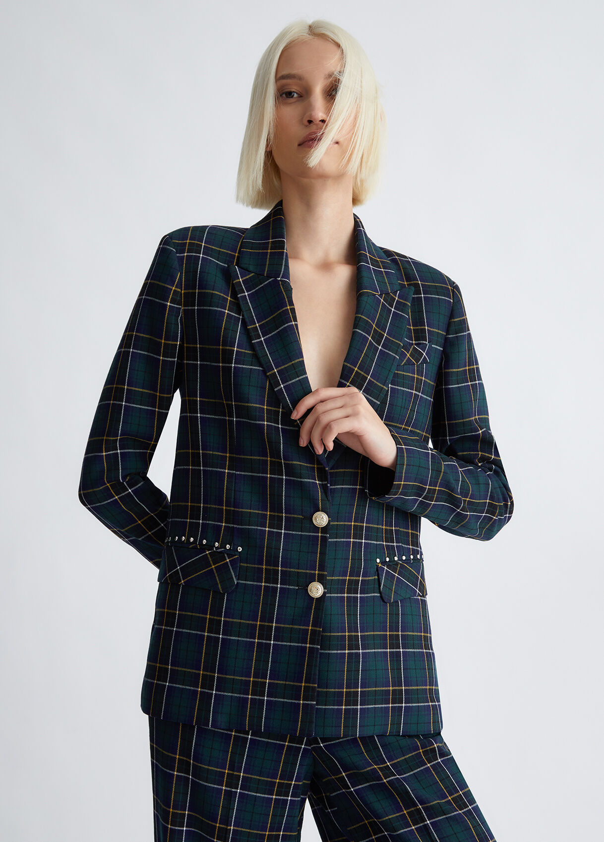 Check blazer