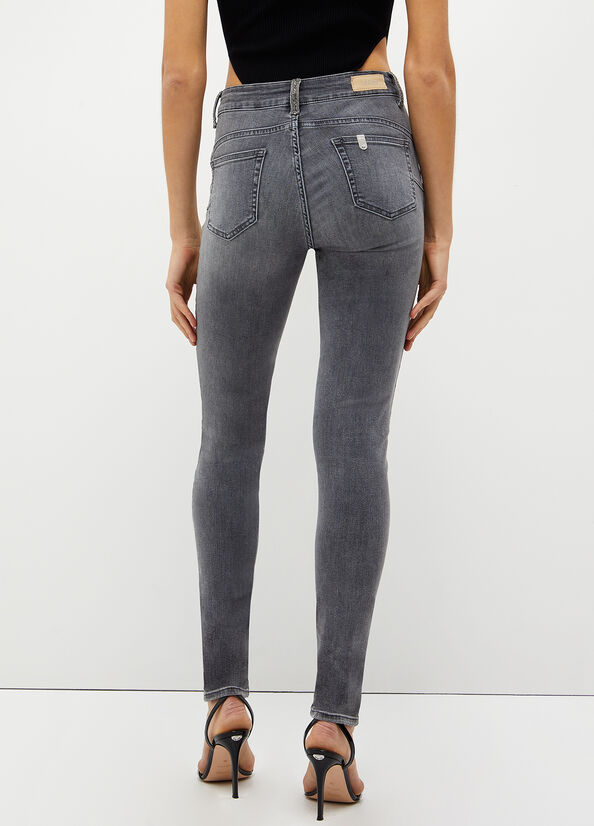 Jeans skinny vita alta bottom up
