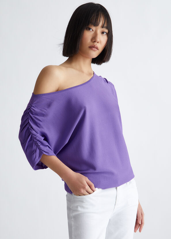 Maglia viola ecosostenibile