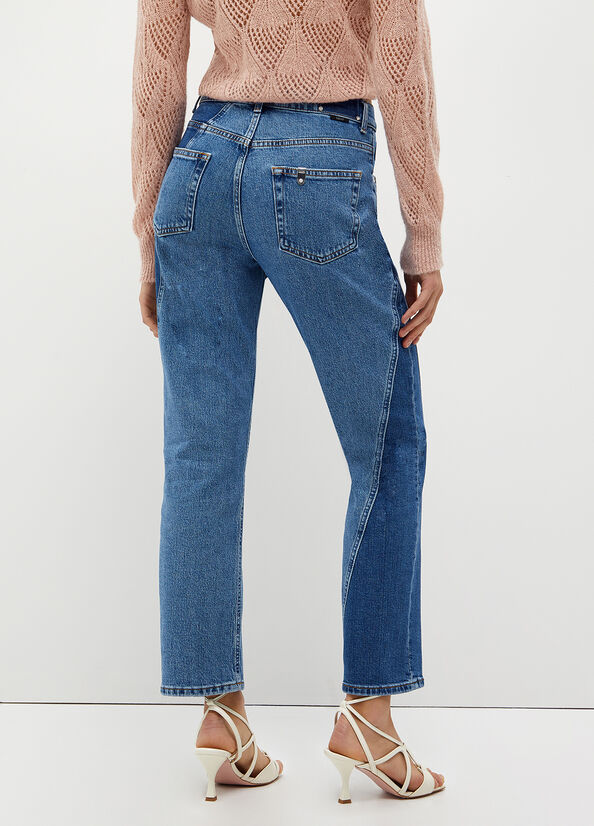 Jeans patchwork in denim