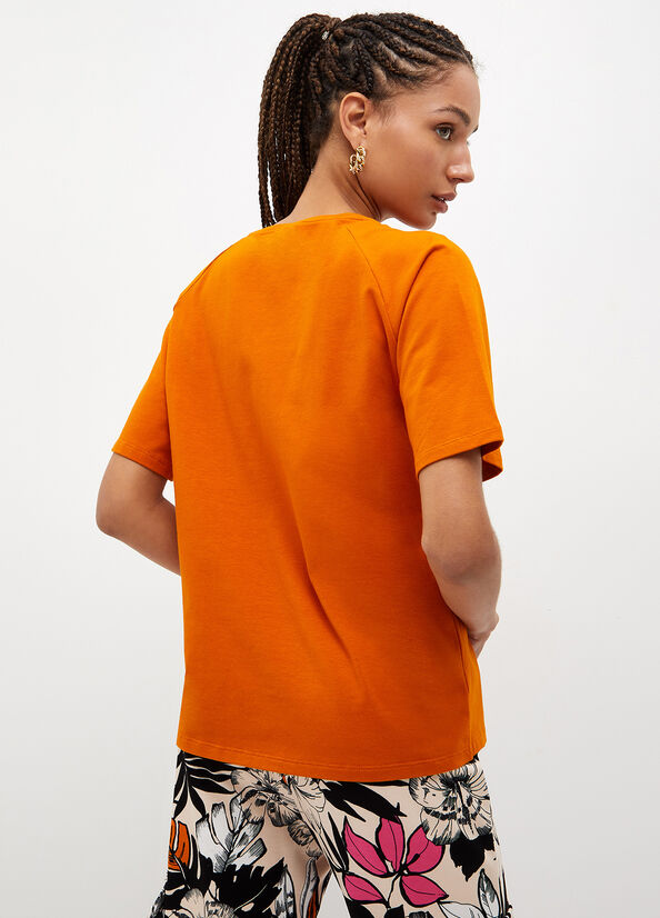 T-shirt ecosostenibile con strass