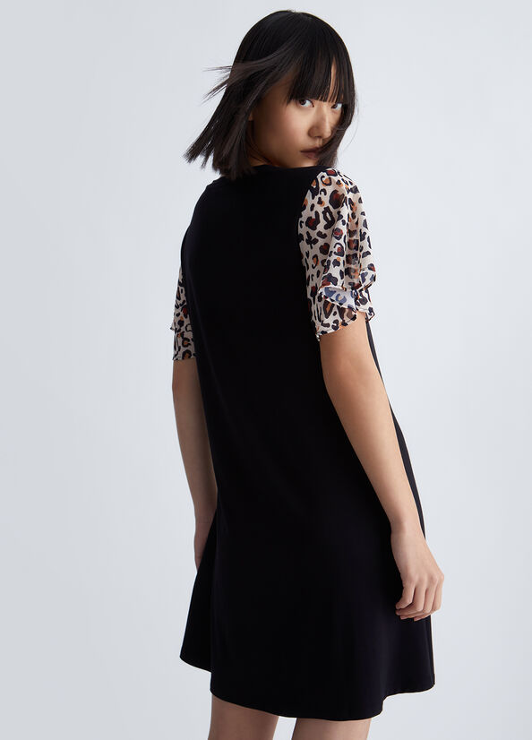 Vestito con stampa animalier