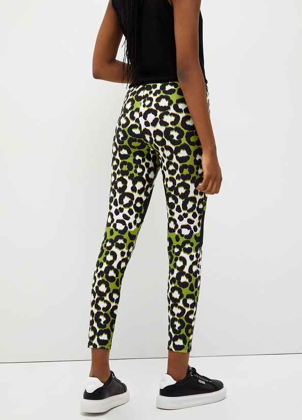 Leggings con stampa animalier