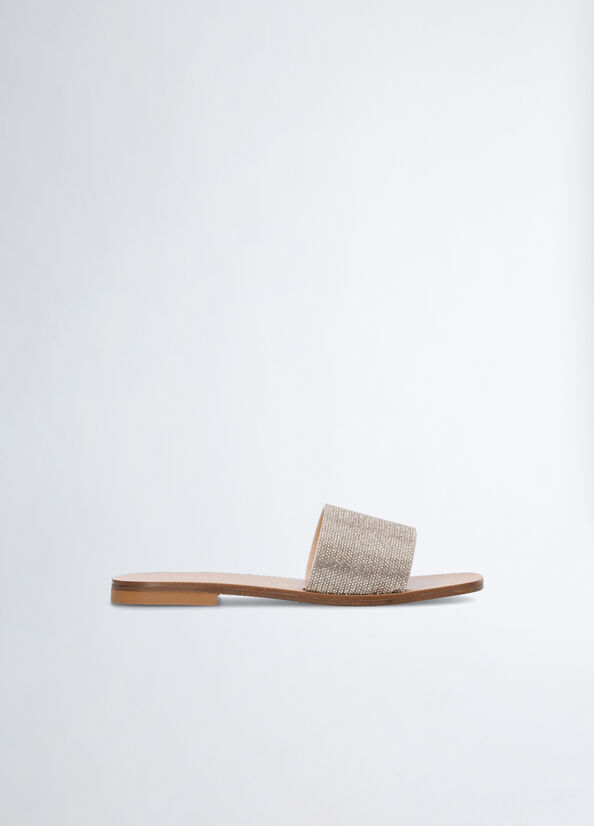 Ciabatte flat con strass