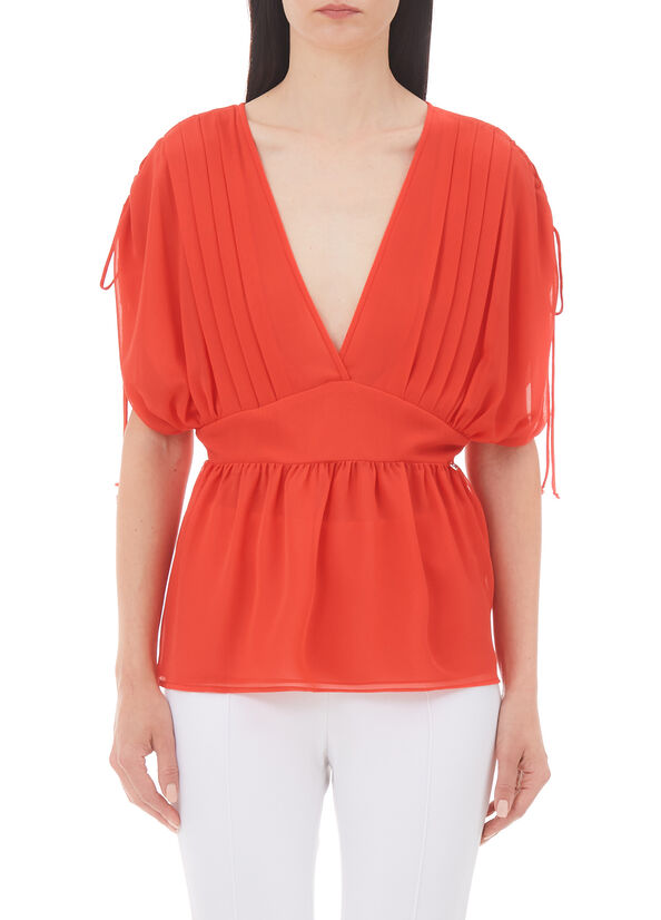 Top elegante in georgette