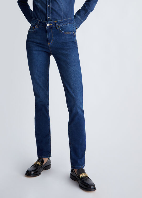 Jeans slim bottom up