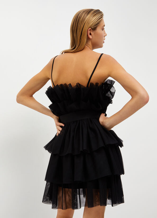 Vestito corto in tulle
