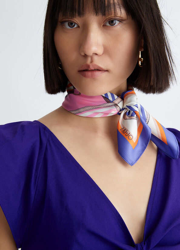 Foulard ecosostenibile con stampa cinture
