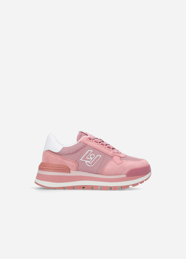 Sneakers rosa in brighty mesh