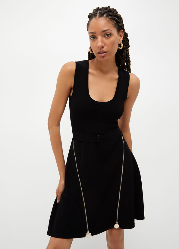 Vestito in maglia con zip