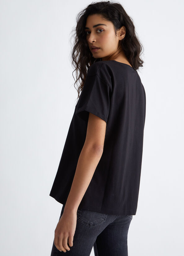 T-shirt con stampa Sunglasses