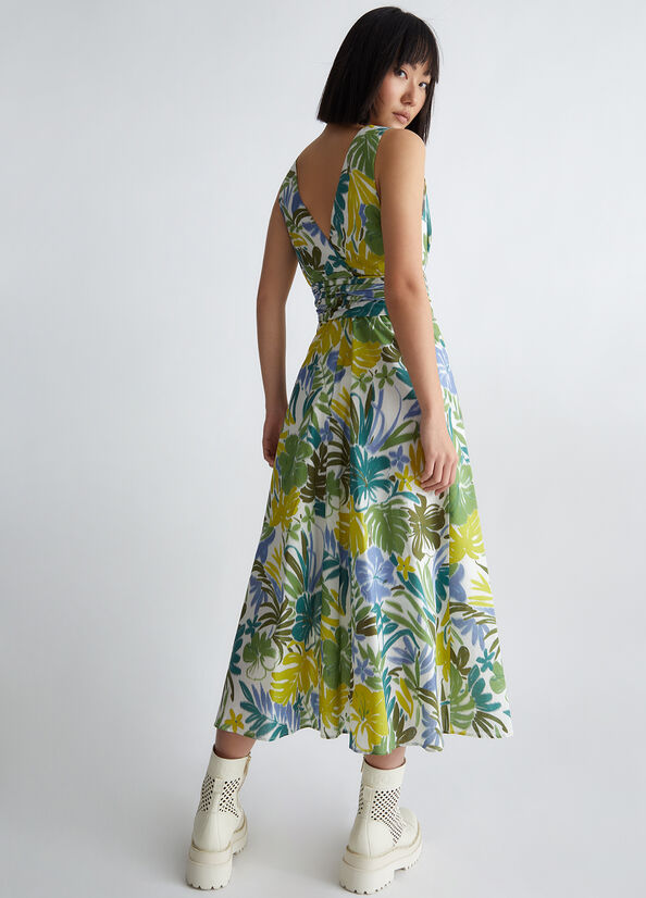 Vestito floreale in cotone