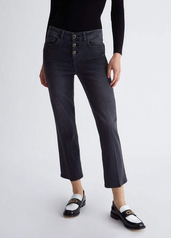 Jeans bootcut cropped