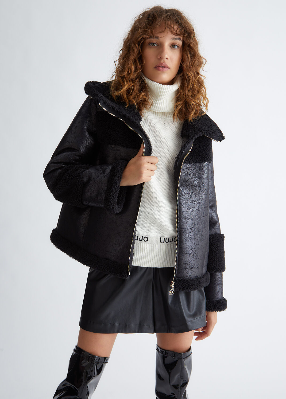 Faux shearling jacket