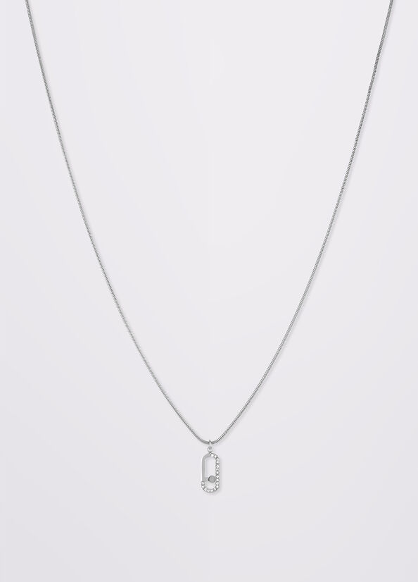 Collana con charm logo