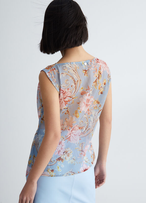 Top floreale ecosostenibile