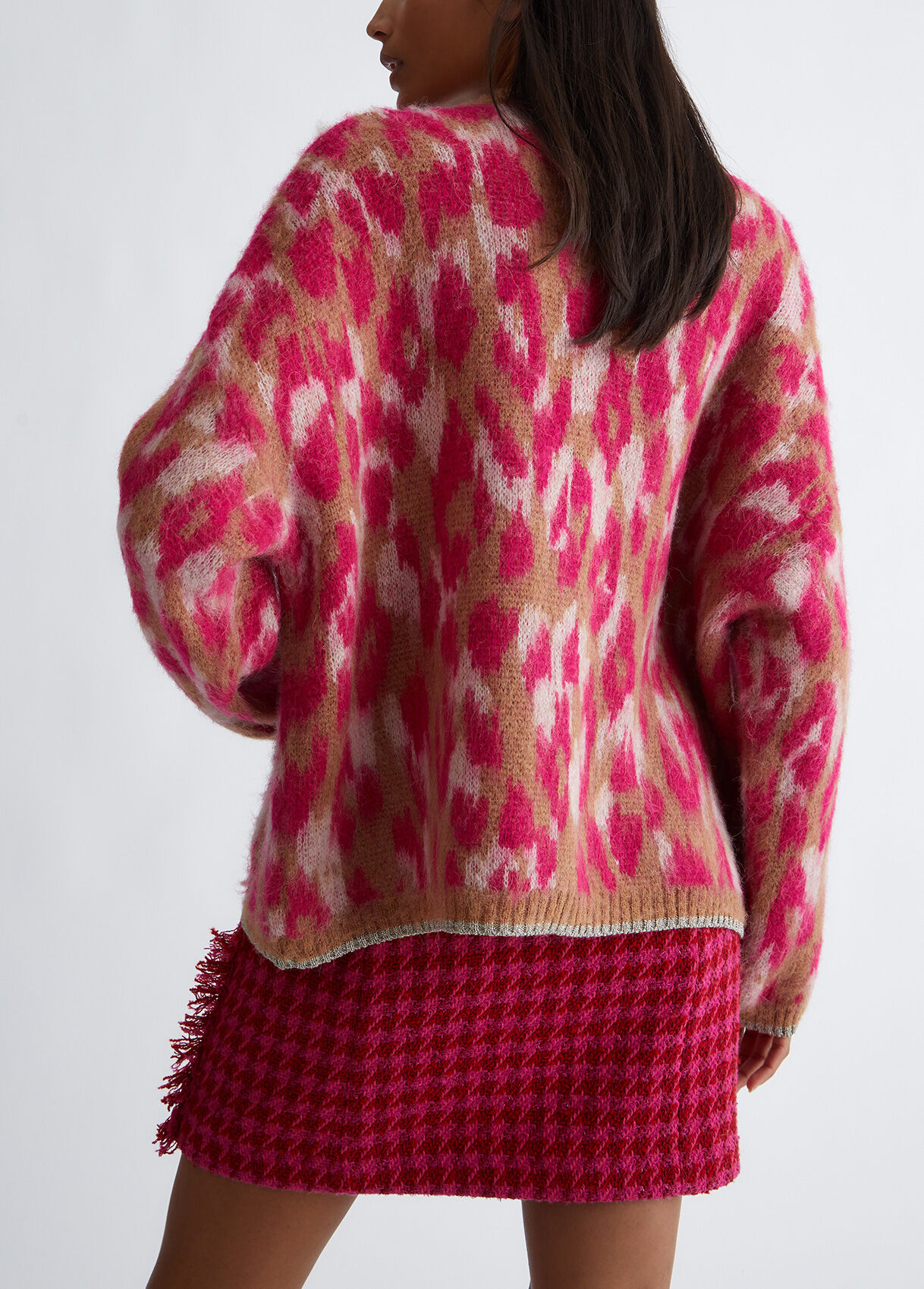Animal print cardigan