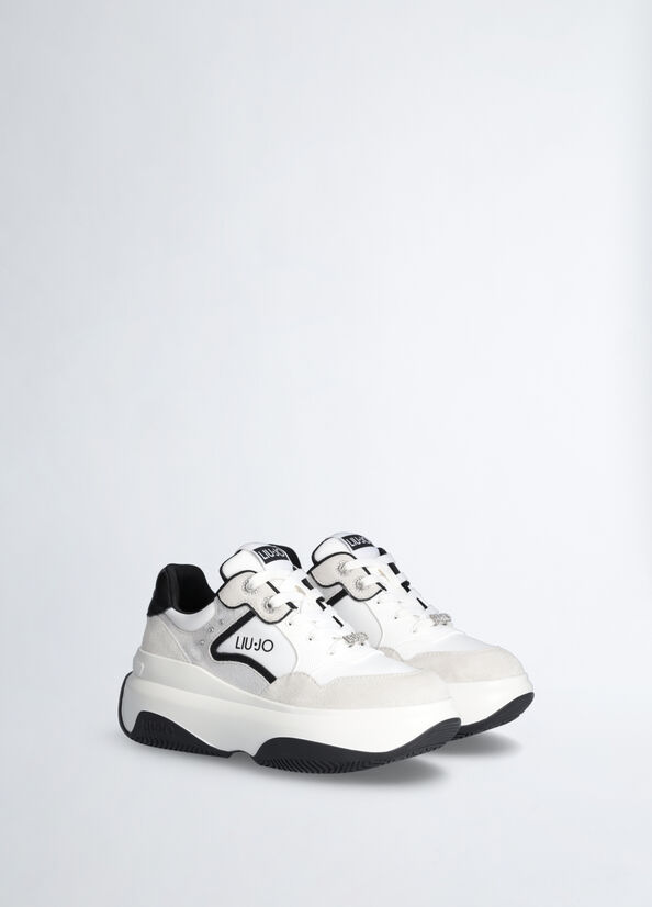 Chunky sneakers con dettagli gioiello
