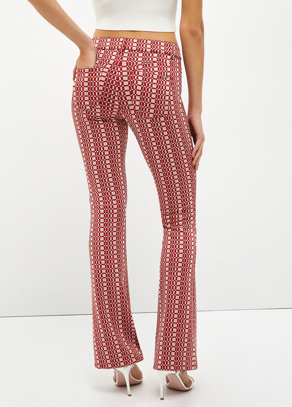Pantaloni Optical jacquard