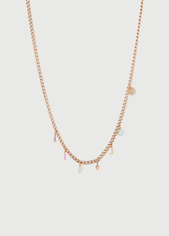 Collana con charms logo