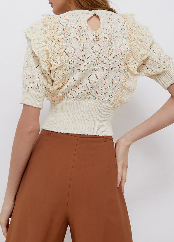 Crop top in maglia