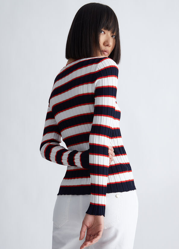 Maglia a righe con cut out