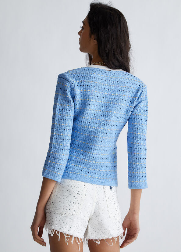 Giacca in maglia jacquard