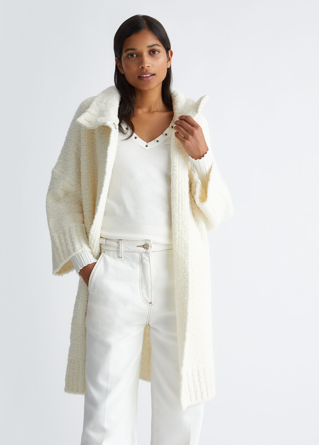 Bouclé coat