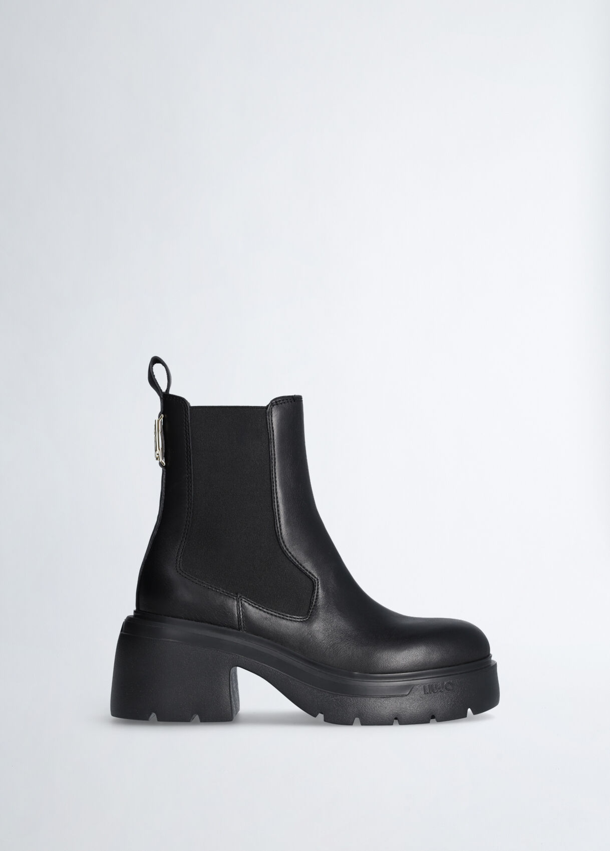 Leather beatles ankle boots