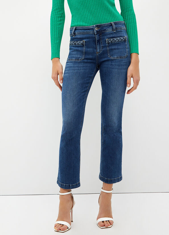 Jeans bootcut in denim stretch